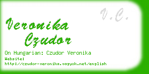 veronika czudor business card